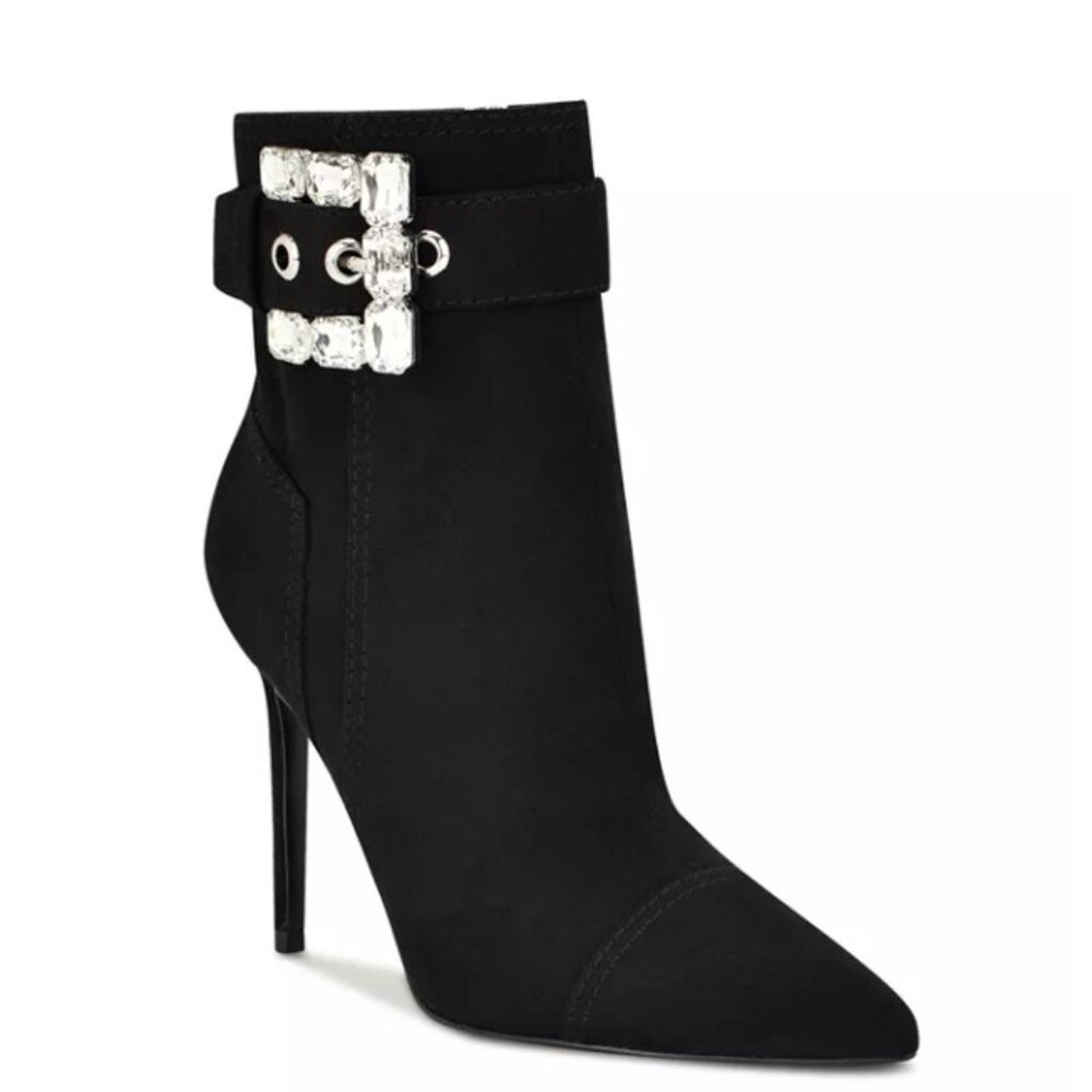 Nine West Fabrica Dress Stiletto Ankle Booties, NWB, 7.5